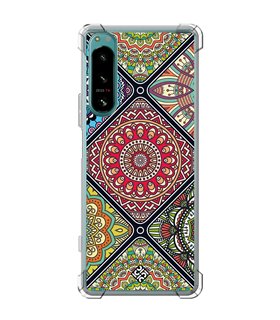 Funda Antigolpe [ Sony Xperia 5 IV ] Dibujo Auténtico [ Motivos Mandala ] Esquina Reforzada Silicona 1.5mm Transparente