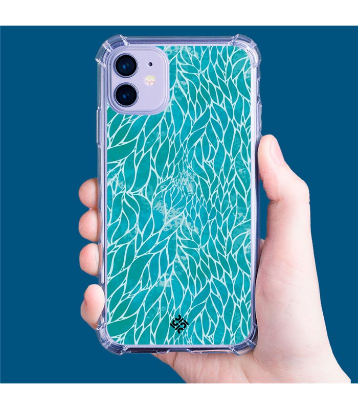 Funda Antigolpe [ Sony Xperia 5 IV ] Dibujo Auténtico [ Patron Abstracto Azul ] Esquina Reforzada Silicona 1.5mm