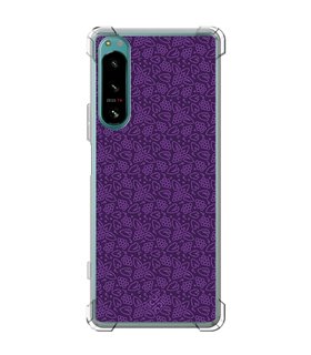 Funda Antigolpe [ Sony Xperia 5 IV ] Dibujo Auténtico [ Patron Viña ] Esquina Reforzada Silicona 1.5mm Transparente