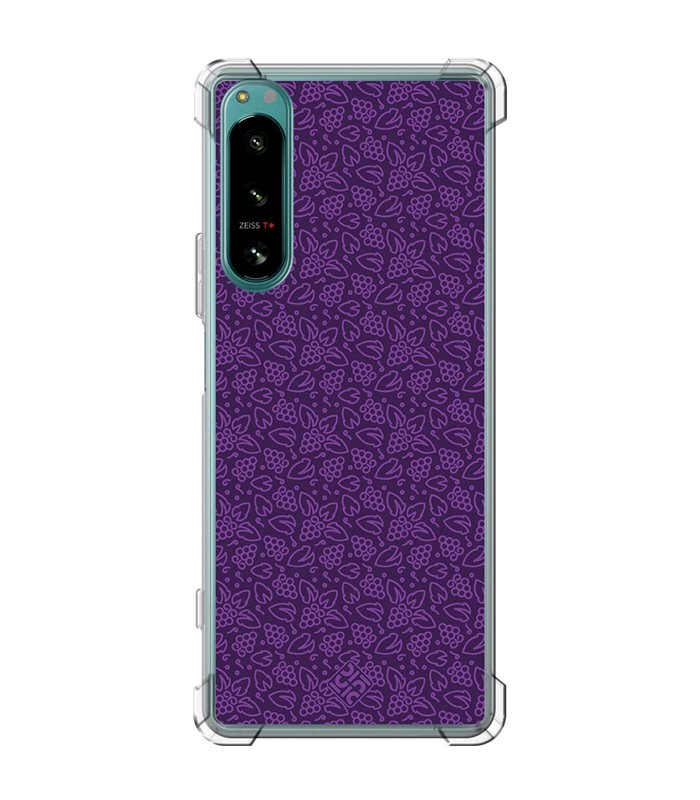 Funda Antigolpe [ Sony Xperia 5 IV ] Dibujo Auténtico [ Patron Viña ] Esquina Reforzada Silicona 1.5mm Transparente