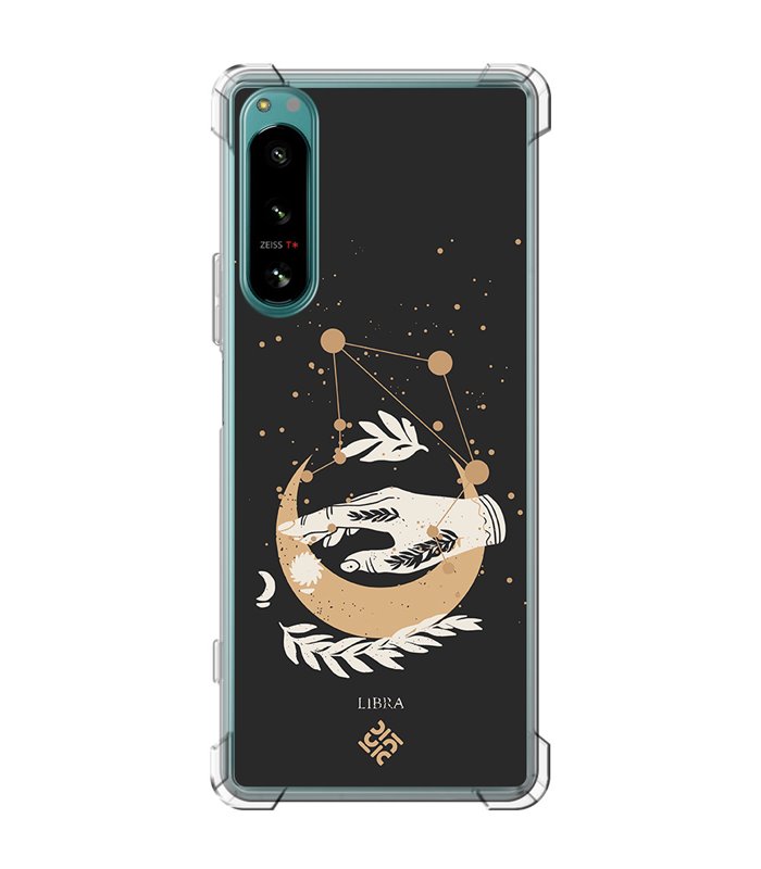 Funda Antigolpe [ Sony Xperia 5 IV ] Dibujo Zodiaco [ Signo Zodiacal - Libra ] Esquina Reforzada Silicona 1.5mm