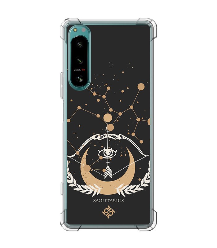 Funda Antigolpe [ Sony Xperia 5 IV ] Dibujo Zodiaco [ Signo Zodiacal - Sagitario ] Esquina Reforzada Silicona 1.5mm