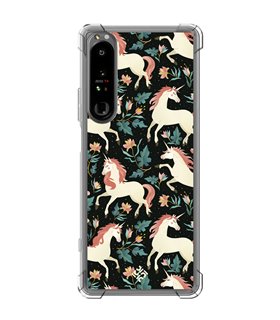 Funda Antigolpe [ Sony Xperia 1 IV ] Dibujo Cute [ Fantasia de Unicornios ] Esquina Reforzada Silicona 1.5