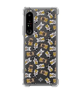 Funda Antigolpe [ Sony Xperia 1 IV ] Dibujo Cute [ Perro Bulldog de la Suerte ] Esquina Reforzada Silicona 1.5mm