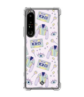 Funda Antigolpe [ Sony Xperia 1 IV ] Dibujo Cute [ Chaqueta Retro de Color Pastel Años 90 ] Esquina Reforzada Silicona 1.5