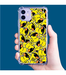 Funda Antigolpe [ Sony Xperia 1 IV ] Dibujo Mascotas [ Pegatinas Patito Cool ] Esquina Reforzada Silicona 1.5 Transparente