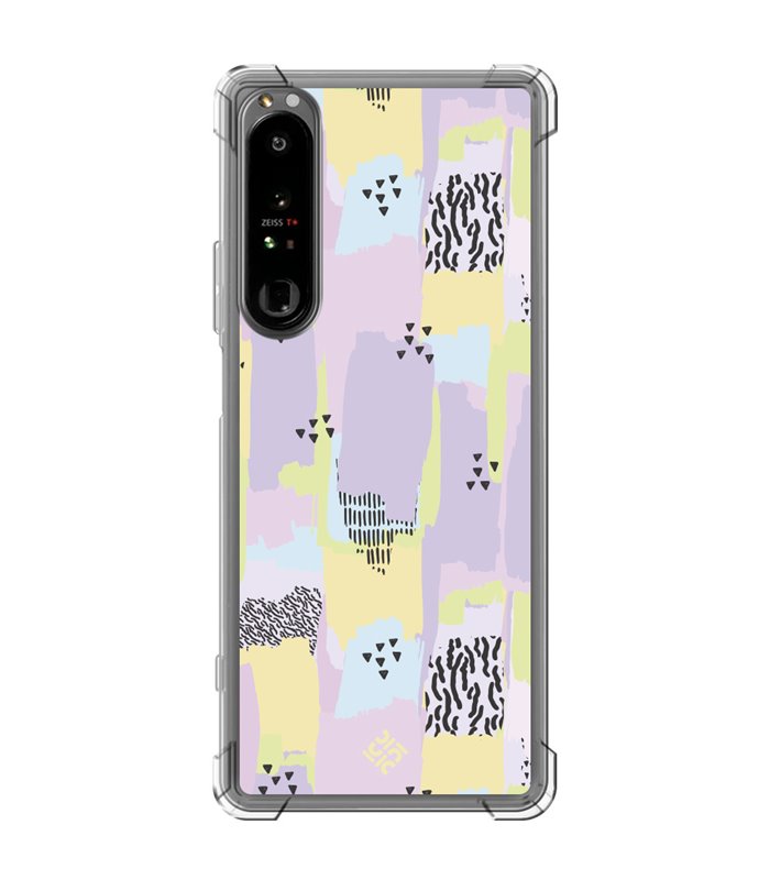 Funda Antigolpe [ Sony Xperia 1 IV ] Dibujo Tendencias [ Patron Pinceladas Coloridas Con Estampado ] Esquina Reforzada