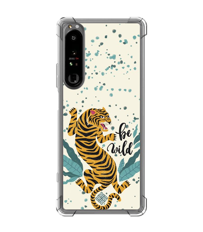 Funda Antigolpe [ Sony Xperia 1 IV ] Dibujo Tendencias [ Tigre - Be Wild ] Esquina Reforzada Silicona 1.5mm