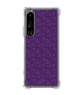 Funda Antigolpe [ Sony Xperia 1 IV ] Dibujo Auténtico [ Patron Viña ] Esquina Reforzada Silicona 1.5mm Transparente