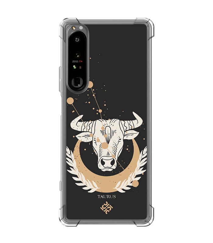 Funda Antigolpe [ Sony Xperia 1 IV ] Dibujo Zodiaco [ Signo Zodiacal - Tauro ] Esquina Reforzada Silicona 1.5mm