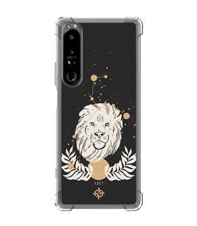 Funda Antigolpe [ Sony Xperia 1 IV ] Dibujo Zodiaco [ Signo Zodiacal - Leo ] Esquina Reforzada Silicona 1.5mm Transparente