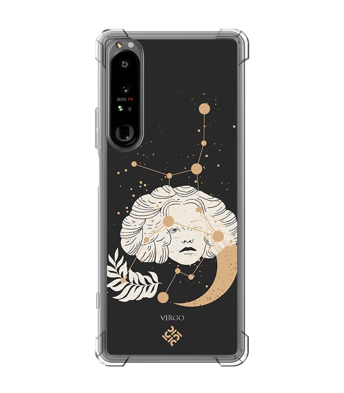 Funda Antigolpe [ Sony Xperia 1 IV ] Dibujo Zodiaco [ Signo Zodiacal - Virgo ] Esquina Reforzada Silicona 1.5mm