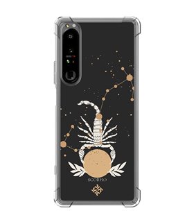 Funda Antigolpe [ Sony Xperia 1 IV ] Dibujo Zodiaco [ Signo Zodiacal - Escorpio ] Esquina Reforzada Silicona 1.5mm 