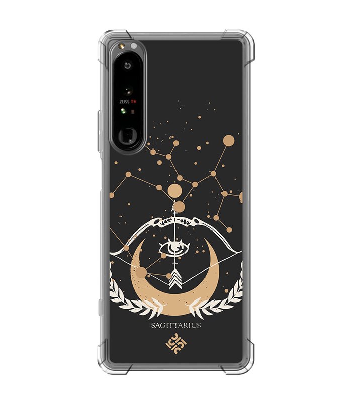 Funda Antigolpe [ Sony Xperia 1 IV ] Dibujo Zodiaco [ Signo Zodiacal - Sagitario ] Esquina Reforzada Silicona 1.5mm