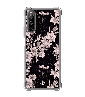 Funda Antigolpe [ Sony Xperia 10 IV ] Dibujo Botánico [ Flores de amapola daffodil, anémona, violeta ] 1.5mm