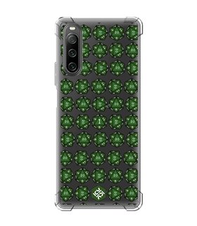 Funda Antigolpe [ Sony Xperia 10 IV ] Dibujos Frikis [ Dados Rol Pifia y Crítico ] Esquina Reforzada Silicona 1.5mm