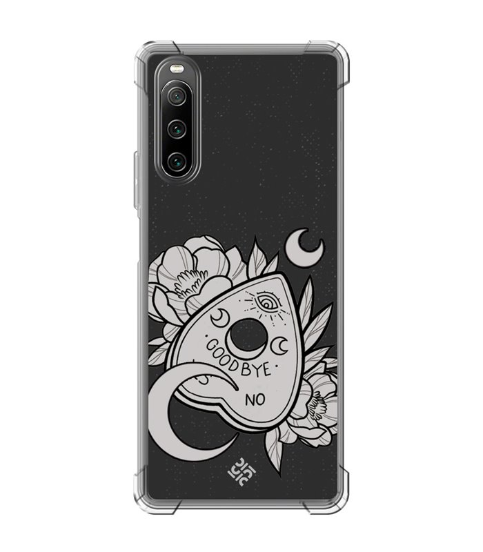 Funda Antigolpe [ Sony Xperia 10 IV ] Dibujo Gotico [ Dieza de la Ouija - Yes or No ] Esquina Reforzada Silicona 1.5mm 