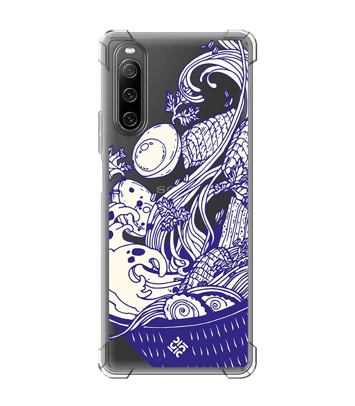 Funda Antigolpe [ Sony Xperia 10 IV ] Dibujo Japones [ Ramen ] Esquina Reforzada Silicona 1.5mm Transparente