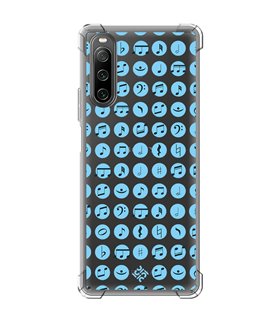 Funda Antigolpe [ Sony Xperia 10 IV ] Diseño Música [ Notas Musicales ] Esquina Reforzada Silicona 1.5mm Transparente