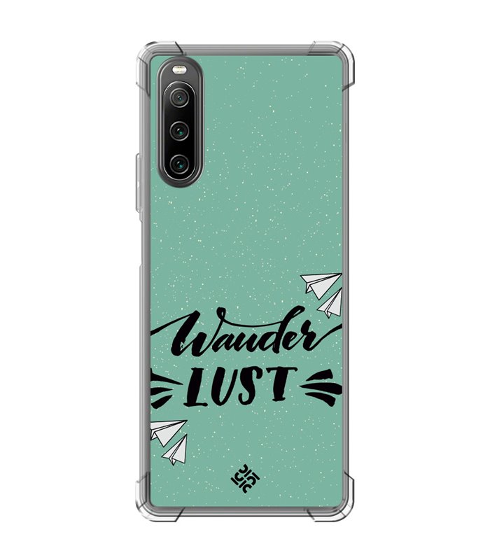 Funda Antigolpe [ Sony Xperia 10 IV ] Dibujo Auténtico [ Wander Lust ] Esquina Reforzada Silicona 1.5mm Transparente