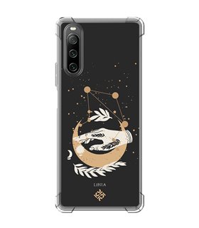 Funda Antigolpe [ Sony Xperia 10 IV ] Dibujo Zodiaco [ Signo Zodiacal - Libra ] Esquina Reforzada Silicona 1.5mm