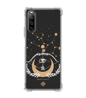 Funda Antigolpe [ Sony Xperia 10 IV ] Dibujo Zodiaco [ Signo Zodiacal - Sagitario ] Esquina Reforzada Silicona 1.5mm