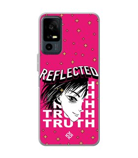 Funda para [ TCL 40R 5G ] Dibujos Frikis [ Chica Manga Reflected Truth ] de Silicona Flexible para Smartphone