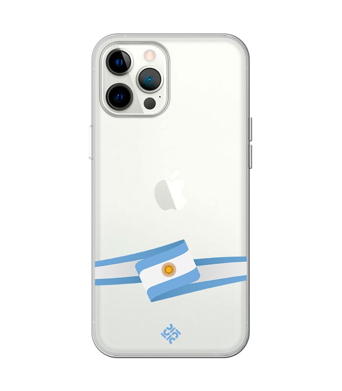 Funda para  [ iPhone 12 Pro Max ] Bandera Paises [ Bandera Argentina ] de Silicona Flexible para Smartphone