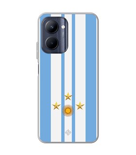 Funda para  [ Realme C33 ] Copa del Mundo [ Mundial Argentina 2022 ] de Silicona Flexible para Smartphone