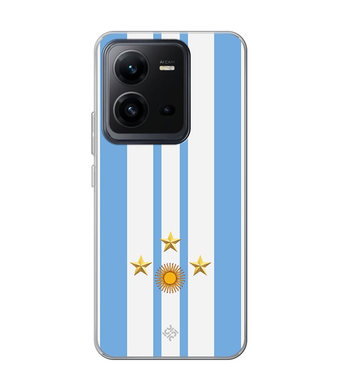 Funda para  [ Vivo X80 Lite ] Copa del Mundo [ Mundial Argentina 2022 ] de Silicona Flexible para Smartphone