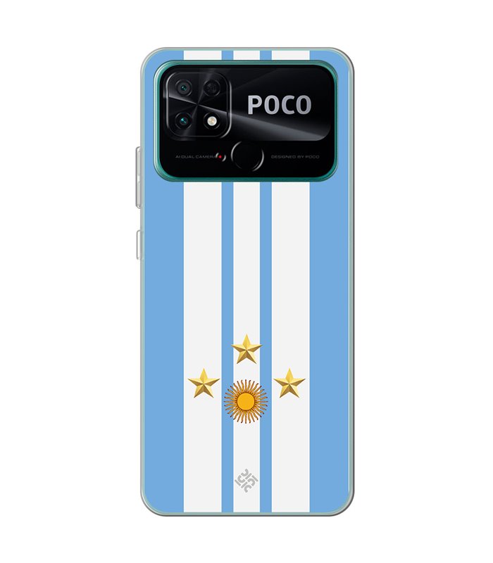 Funda para  [ POCO C40 ] Copa del Mundo [ Mundial Argentina 2022 ] de Silicona Flexible para Smartphone