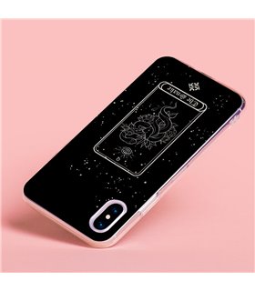 Funda para [ Samsung Galaxy S23 Ultra ] Dibujo Esotérico [ Carta del Tarot - The Snake ] de Silicona Flexible