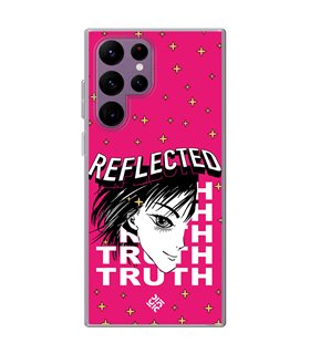 Funda para [ Samsung Galaxy S23 Ultra ] Dibujos Frikis [ Chica Manga Reflected Truth ] de Silicona Flexible para Smartphone