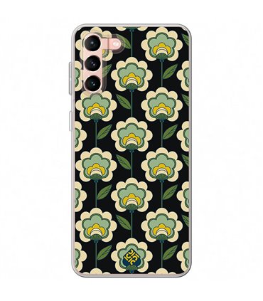 Funda para [ Samsung Galaxy S23 Ultra ] Dibujo Mascotas [ Estampado Aves y Hojas y Flores Tropicales ] de Silicona