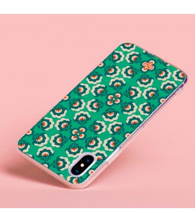 Funda para [ Samsung Galaxy S23 Ultra ] Dibujos Retro [ Algodones Verdes - Caleidoscopio ] de Silicona