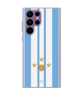 Funda para [ Samsung Galaxy S23 Ultra ] Copa del Mundo [ Mundial Argentina 2022 ] de Silicona Flexible para Smartphone 