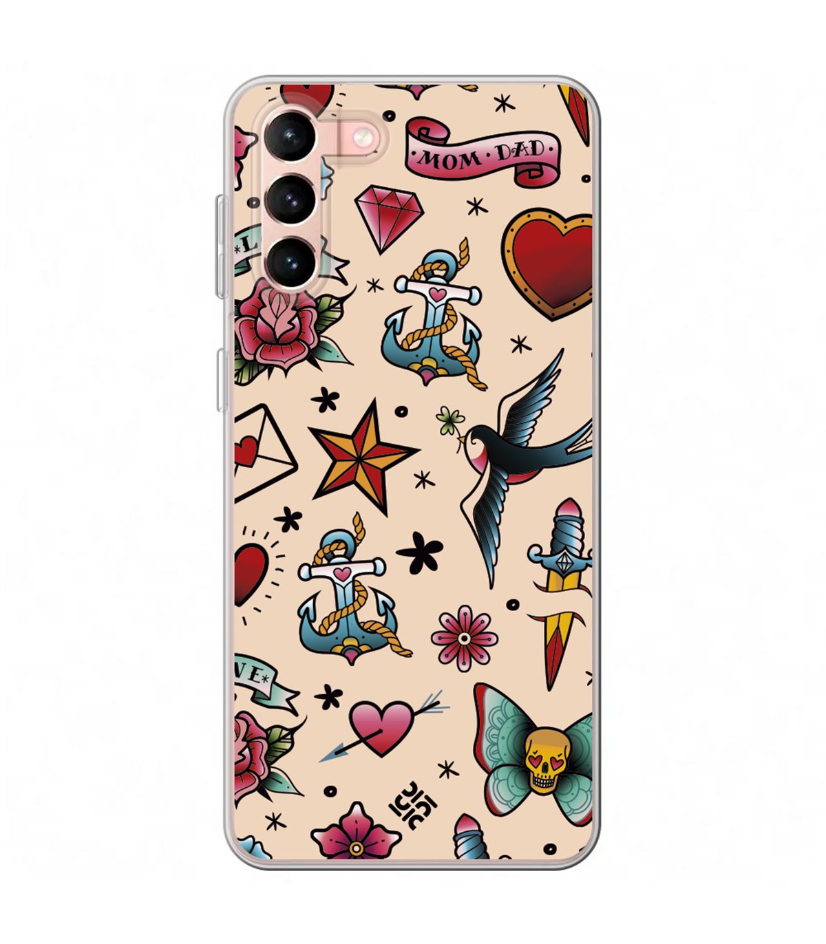 Funda para [ Samsung Galaxy S23 Plus ] Dibujo Auténtico [ Love is Love - Arcoiris ] de Silicona Flexible