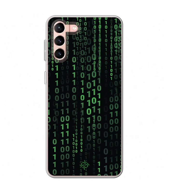 Funda para [ Samsung Galaxy S23 Plus ] Cine Fantástico [ Números Binarios Matrix ] de Silicona Flexible para Smartphone