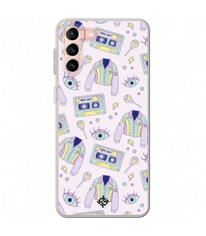 Funda para [ Samsung Galaxy S23 Plus ] Dibujo Cute [ Chaqueta Retro de Color Pastel Años 90 ] de Silicona Flexible