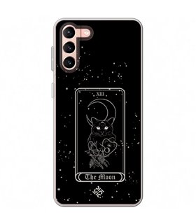 Funda para [ Samsung Galaxy S23 Plus ] Dibujo Esotérico [ Carta del Tarot - The Moon ] de Silicona Flexible