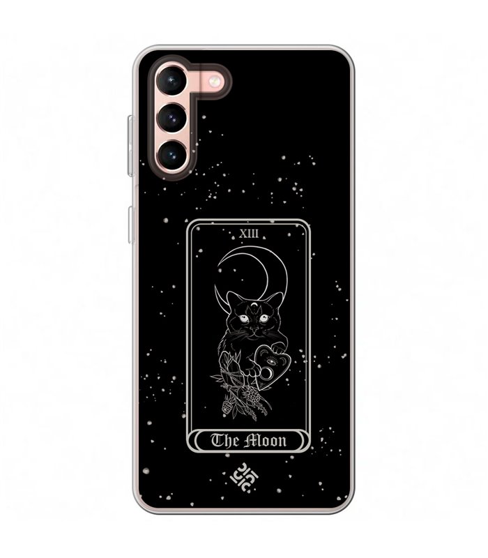 Funda para [ Samsung Galaxy S23 Plus ] Dibujo Esotérico [ Carta del Tarot - The Moon ] de Silicona Flexible