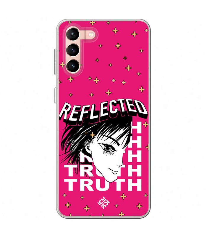 Funda para [ Samsung Galaxy S23 Plus ] Dibujos Frikis [ Chica Manga Reflected Truth ] de Silicona Flexible para Smartphone