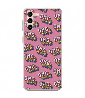 Funda para [ Samsung Galaxy S23 Plus ] Dibujo Frases Guays [ OMG ] de Silicona Flexible para Smartphone 