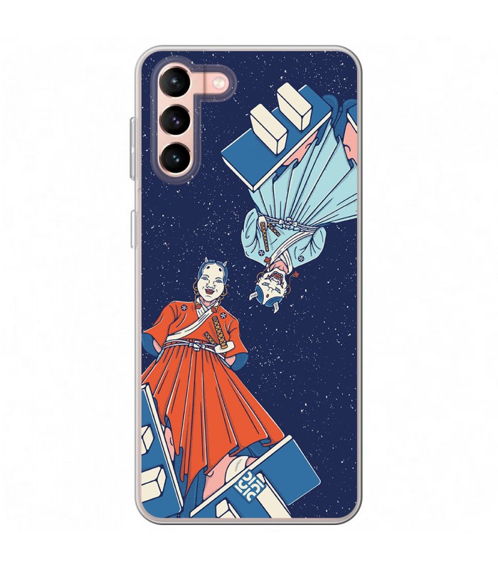 Funda para [ Samsung Galaxy S23 Plus ] Dibujo Japones [ Los dioses Japoneses Desde Arriba ] de Silicona