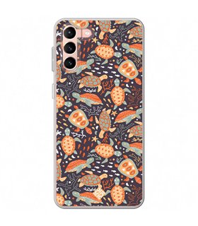 Funda para [ Samsung Galaxy S23 Plus ] Dibujo Mascotas [ Estampado de Tortugas ] de Silicona