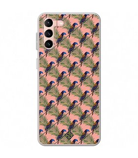 Funda para [ Samsung Galaxy S23 Plus ] Dibujo Mascotas [ Estampado Tropical - Pájaro de Madagascar ] 