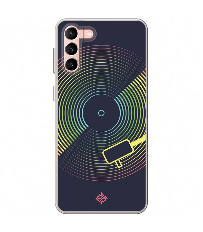 Funda para [ Samsung Galaxy S23 Plus ] Diseño Música [ Dibujo Disco de Vinilo ] de Silicona Flexible