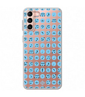 Funda para [ Samsung Galaxy S23 Plus ] Diseño Música [ Notas Musicales ] de Silicona Flexible para Smartphone 