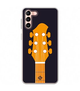 Funda para [ Samsung Galaxy S23 Plus ] Diseño Música [ Mástil y Pala de Guitarra ] de Silicona Flexible