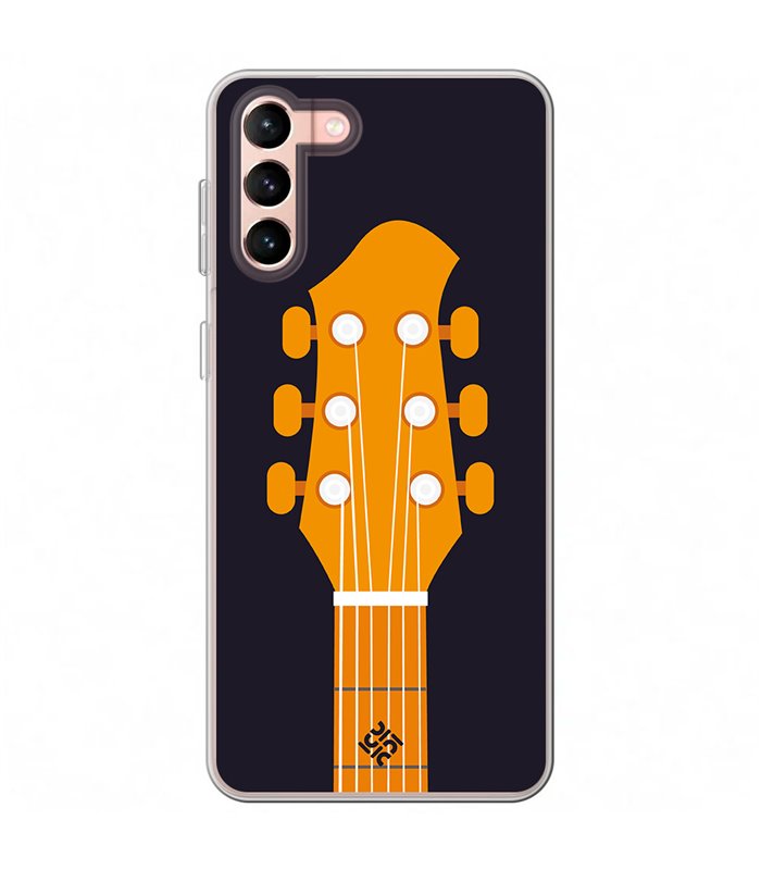 Funda para [ Samsung Galaxy S23 Plus ] Diseño Música [ Mástil y Pala de Guitarra ] de Silicona Flexible